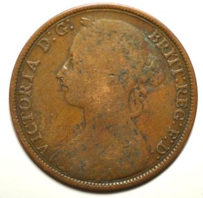 World Coins - Great Britain; Penny 1893