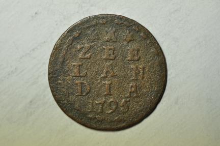 World Coins - Netherlands - Zeeland; Copper Duit 1795