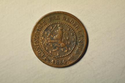 World Coins - Netherlands; 1/2 Cent 1884