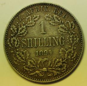 World Coins - South Africa Silver Shilling 1894
