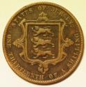 World Coins - Jersey Bronze 1/13 Shilling 1866