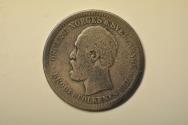 World Coins - Norway; Silver Krone 1877