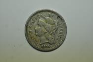 Us Coins - USA Nickel 3 Cents 1871