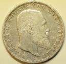 World Coins - Germany - Wurttemberg Silver Crown - 5 Mark 1903 F
