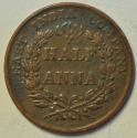 World Coins - British India - East India Company  HALF ANNA 1835