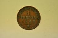 World Coins - German States - Prussia; Pfennig 1868-C