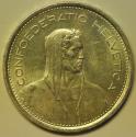 World Coins - Switzerland Silver 5 Francs 1969 B