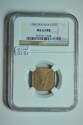 World Coins - Malaya; Cent 1945  NGC MS63 RB