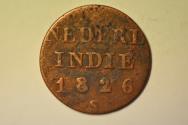 World Coins - Netherlands East Indies; Copper 1/4 Stuiver 1826 S
