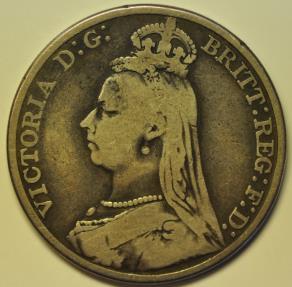 World Coins - Great Britain; Silver Crown 1892