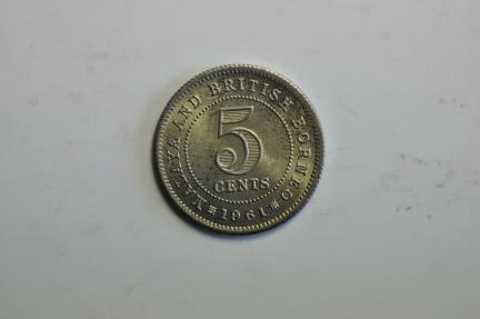 World Coins - Malaya & British Borneo; 5 Cents 1961   BU