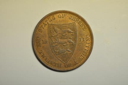 World Coins - Jersey; 1/12 Schilling 1911
