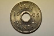 World Coins - Fiji; Penny 1965  UNC