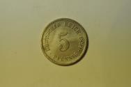 World Coins - German Empire; 5 Pfennig 1899-G  BU