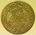 World Coins - Poland Silver 6 Groschen - szostak 1664-AT