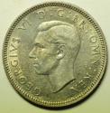 World Coins - Great Britain Silver Shilling 1938   AU