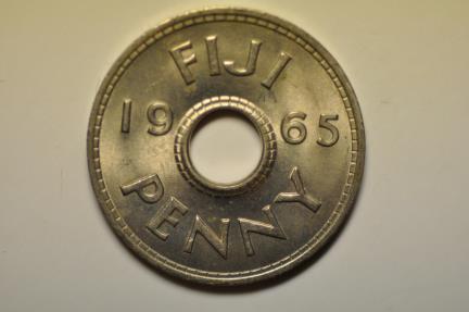 World Coins - Fiji; Penny 1965  UNC