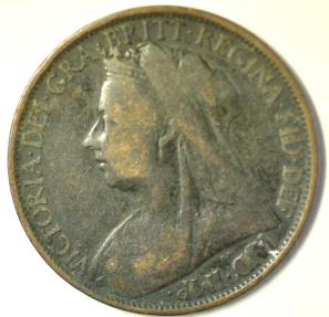 World Coins - Great Britain; Penny 1896