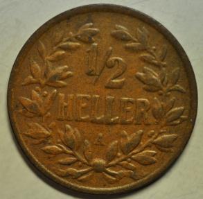 World Coins - German East Africa; Bronze 1/2 Heller 1905-A