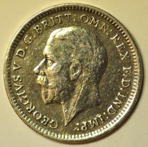World Coins - Great Britain; Silver 3 Pence 1926