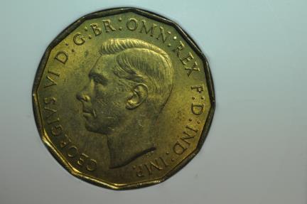 World Coins - Great Britain; 3 Pence 1937  ANACS MS64