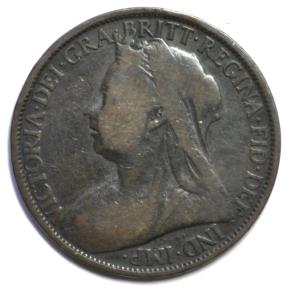 World Coins - Great Britain; Penny 1896