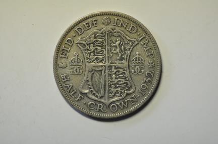 World Coins - Great Britain; Silver Half Crown 1932