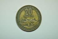 World Coins - French Somaliland; 20 Francs 1952