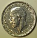 World Coins - Great Britain; Silver 3 Pence 1936  UNC