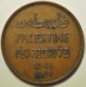 World Coins - Palestine; Bronze 2 Mils 1941   XF