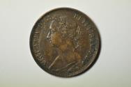 World Coins - Great Britain; Farthing 1886   XF