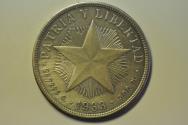 World Coins - Cuba; Silver Crown - Peso 1933
