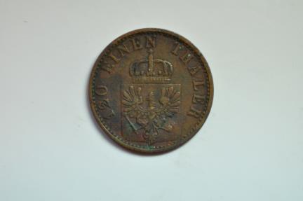 German States Prussia; 3 Pfennig 1871 A | European Coins