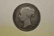 World Coins - Great Britain; Silver Shilling 1856