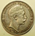 World Coins - Germany - Prussia Silver 3 Mark 1910-A