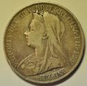 World Coins - Great Britain Silver Crown 1900 LXIV