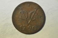 World Coins - Netherlands East Indies; Copper 2 Duit 1790 Star  Utrecht Arms