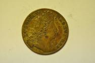 World Coins - France; Brass Jetton no date Louis XIV 1643 - 1715  VF