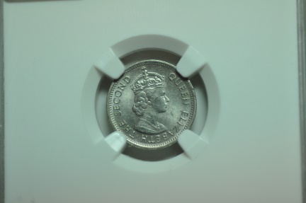 World Coins - Malaya & British Borneo; 5 Cents 1961 KN  NGC MS63