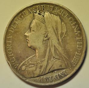 World Coins - Great Britain Silver Crown 1900 LXIV