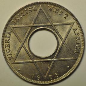 World Coins - Nigeria British West Africa; 1/10 Penny 1908   UNC