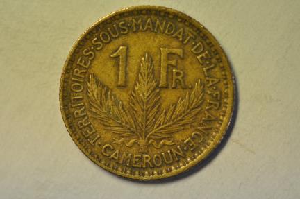 World Coins - Cameroon - French Mandate; Franc 1925