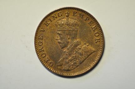World Coins - British India; 1/4 Anna 1936  UNC