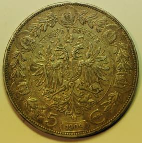 Austria Silver Crown - 5 Corona 1909 | European Coins