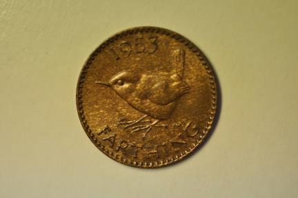 World Coins - Great Britain; Farthing 1953  BU