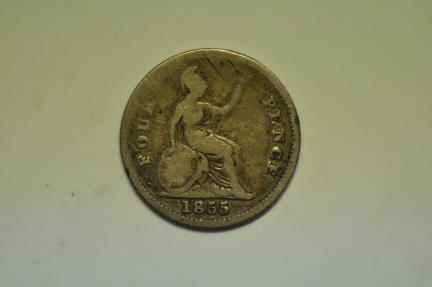 Great Britain; 4 Pence 1855 | European Coins