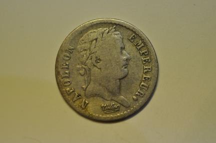 France; Silver Demi (Half) Franc 1808 D Napoleon Bonaparte | European Coins