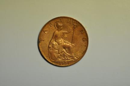 World Coins - Great Britain; Farthing 1921