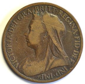 World Coins - Great Britain; Penny 1901