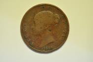 World Coins - Great Britain; 1/2 Penny 1854